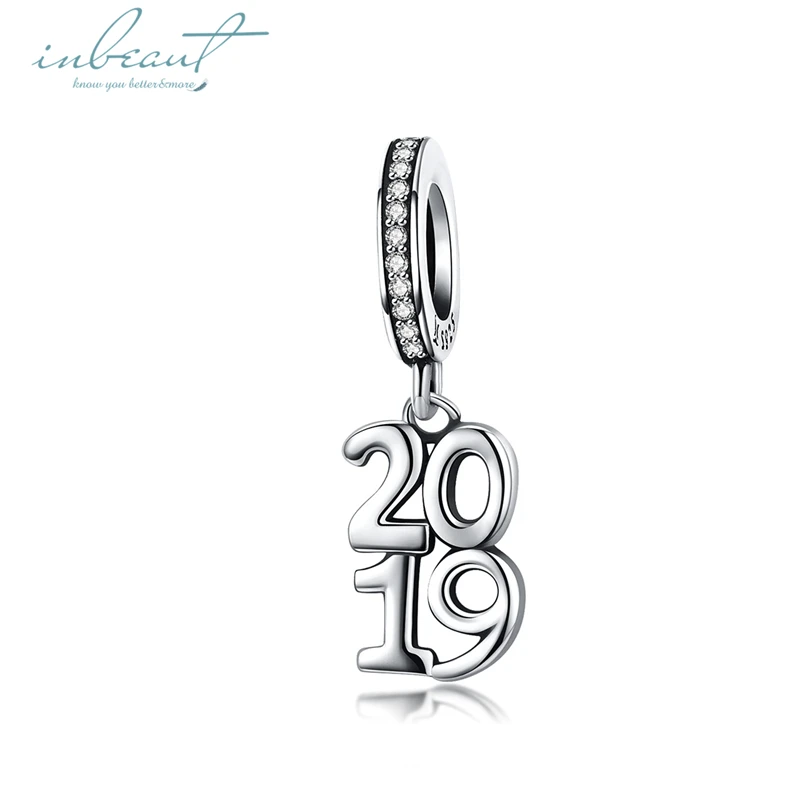 Inbeaut Горячая стерлингового серебра 925 кубического циркония fit Pandora браслет года Подвески S925 браслет из бисера Изготовление ювелирных изделий