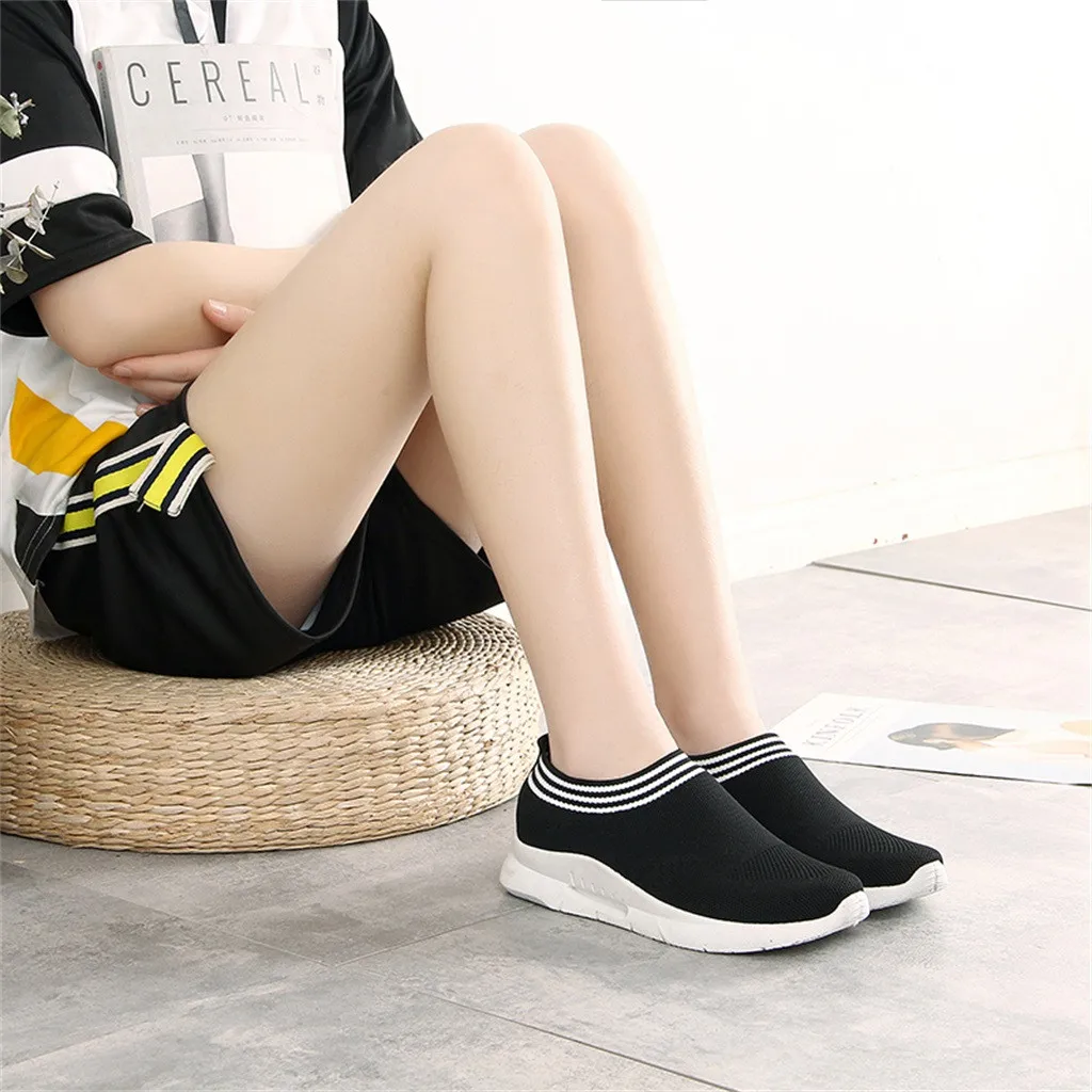 Женские кроссовки женская простая обувь с плетением повседневная без застежки