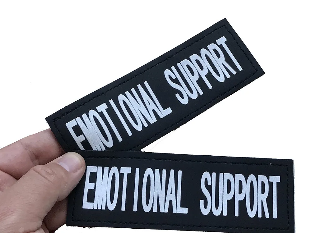 Reflective Dog Patches with Hook Backing -SERVICE DOG SERVICE IN TRAINING EMOTIONAL SUPPORT DO NOT PET | Дом и сад