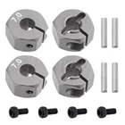 20 комплектов, 4 шт.компл., алюминий 7,0, колеса с шестигранной головкой, 12 мм, ступицы с штифтами, винты для RC автомобилей, грузовиков, багги, HSP, HPI, Tamiya Traxxas Slash