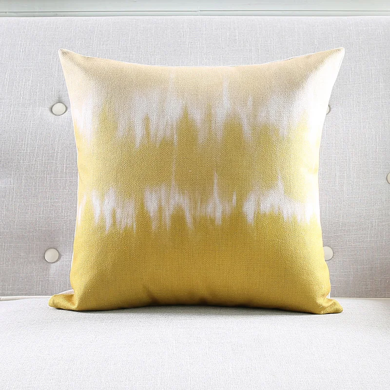 Наволочка для подушки оптом абстрактный серый желтый Водонепроницаемый