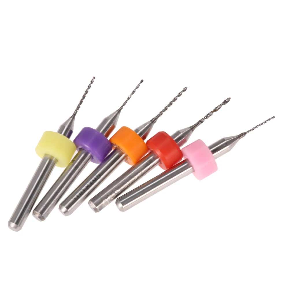 50pcs 0.5+0.6+0.7+0.8+0.9mm Tungsten Carbide Micro Drill Bits Set Engraving Tools for PCB Circuit Board | Инструменты