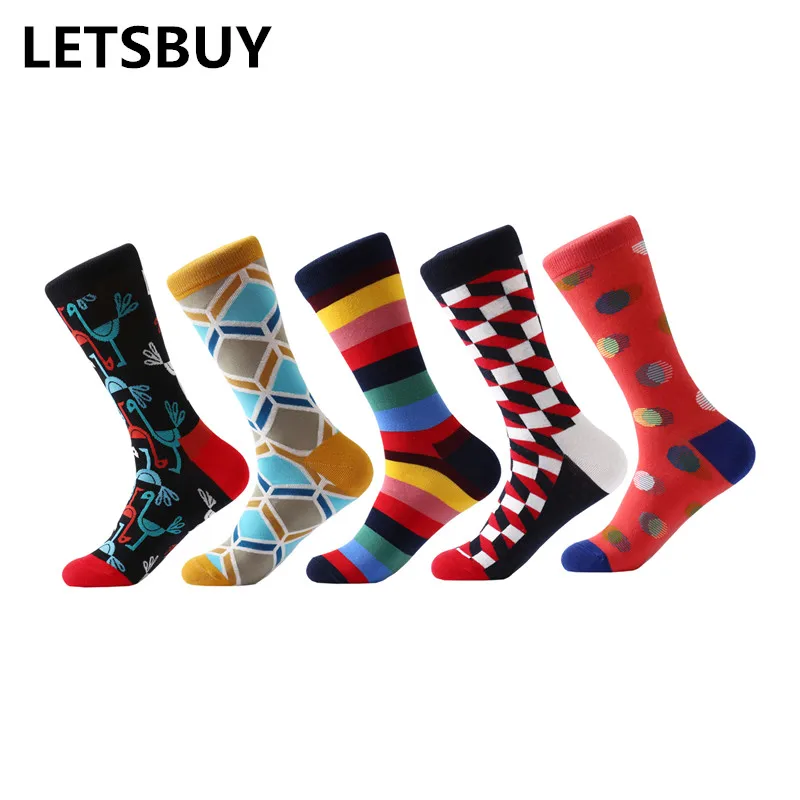 

5 пар/партия, мужские хлопковые носки для скейтборда