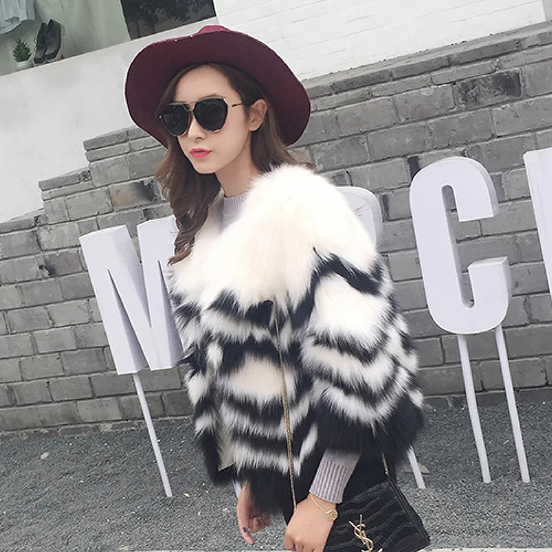 Мех Sarcar 2017 новая европейская мода стиль шуба из натурального Лисьего меха