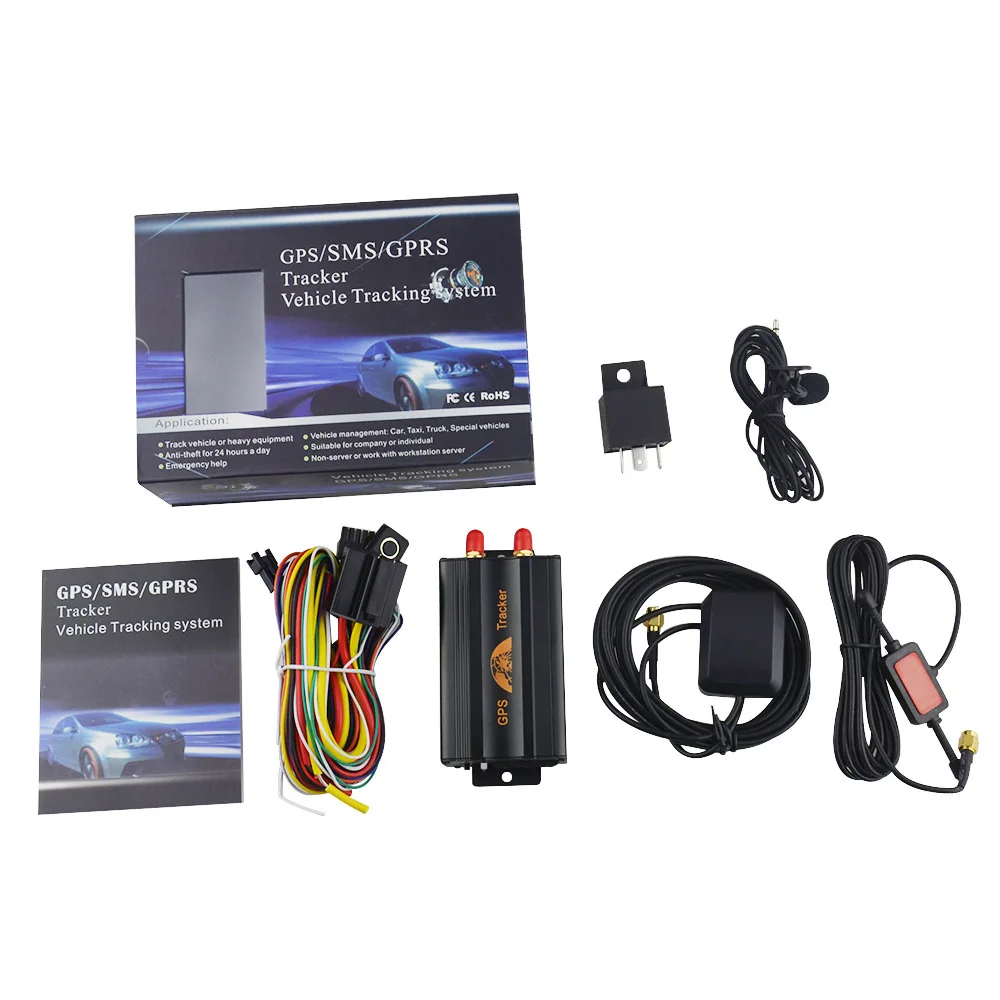 GPS трекер GSM TK103A + 103A Автомобильный GPRS SMS устройство отслеживания автомобильная