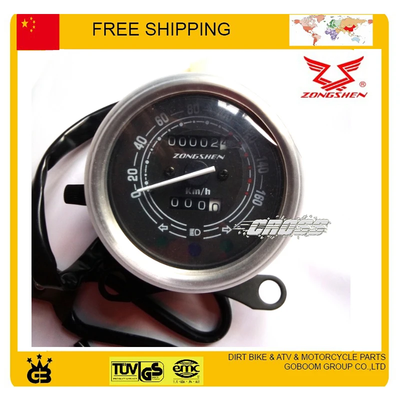 Мотоцикл zongshen ZS125 универсальный одометр спидометр 125 куб. См бесплатная