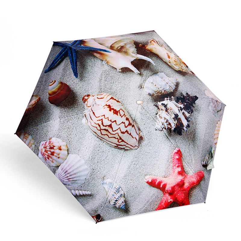 Ультра-светильник мини Карманный Зонт от дождя женский анти-УФ портативный зонт