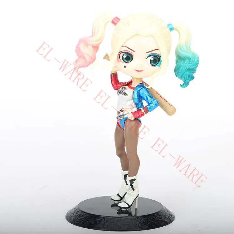 6 дюймов 1 шт. DC Comics Harley Quinn Q версия отряд самоубийц ПВХ фигурка коллекция моделей