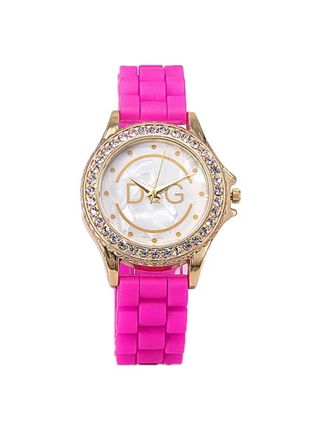 

Relogios Femininos hot new luxury brand casual quartz watch ladies fashion rhinestone silicone watch kobiet zegarka women watch