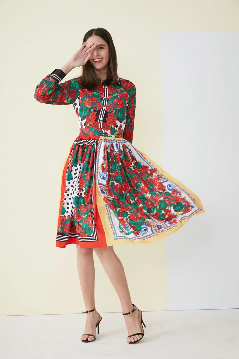 Женское модельное платье полосатый топ с отложным воротником и рукавами до