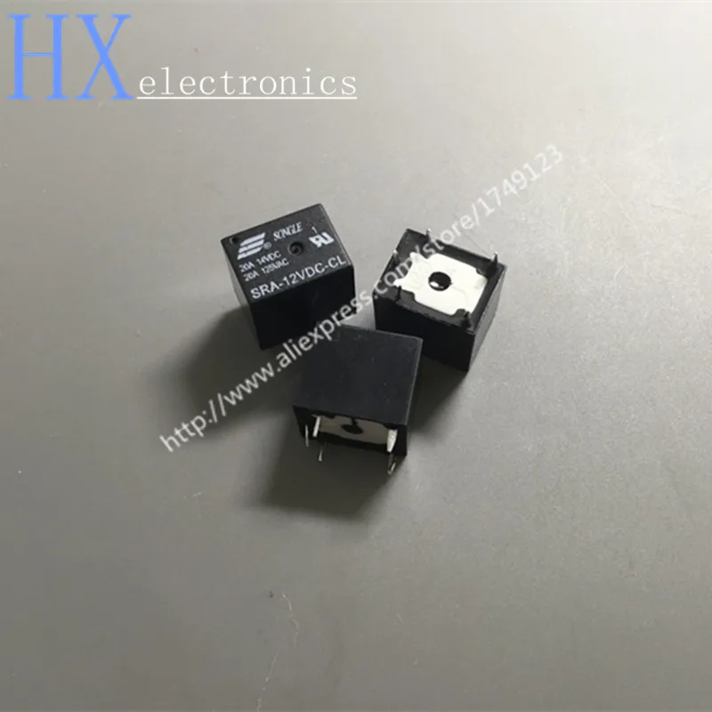 Бесплатная доставка 100 шт./лот SRA-12VDC-CL T74 20A черный 12В 5 футов реле Songle оригинал |