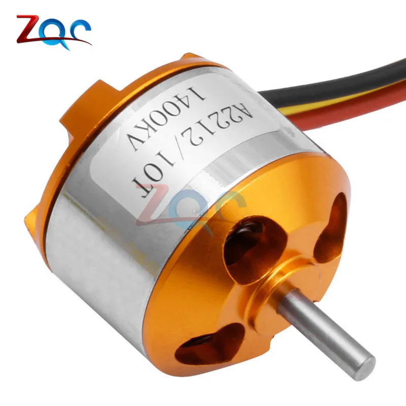 Бесщеточный двигатель A2212 930KV 1000KV 1400KV 2200KV 2700KV для РУ самолета мультикоптера
