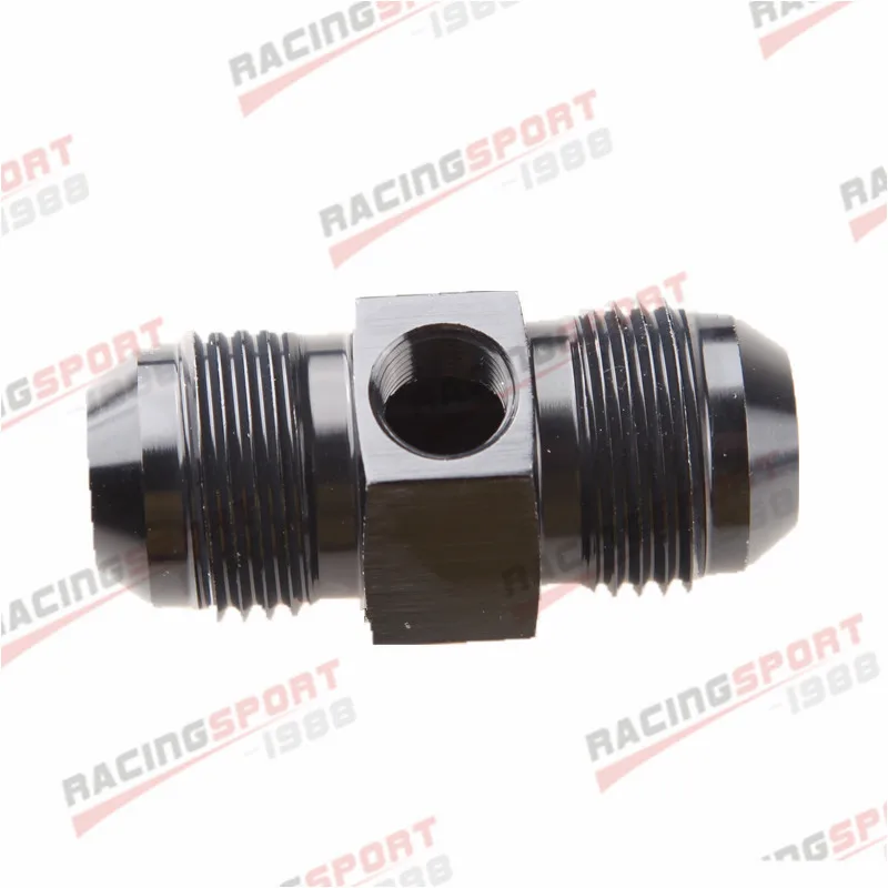 black 10AN AN-10 To 10AN AN10 топливный манометр фитинг адаптер 1/" NPT черный/синий - Цвет: black