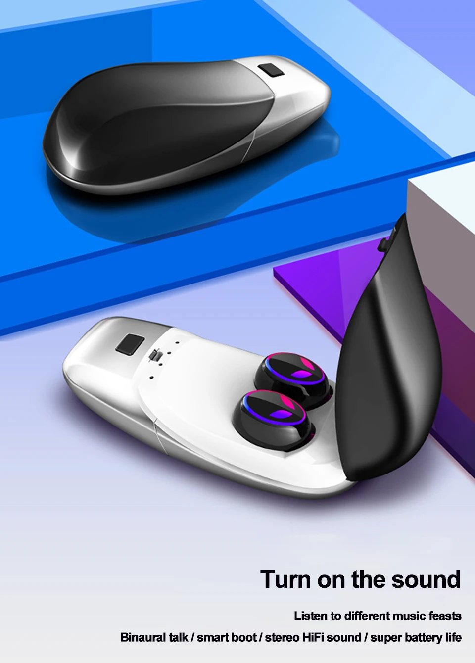 TWS, настоящие беспроводные наушники, Bluetooth 5,0, Ipx5, водонепроницаемые, Hi-Fi, стерео, гарнитура, Bluetooth, наушники с зарядкой, чехол для телефона