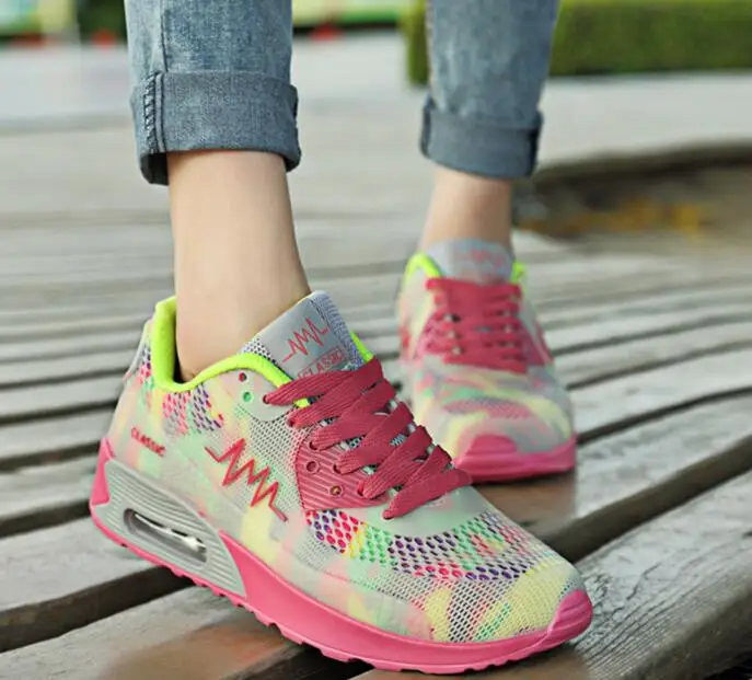 2017 для похудения Для женщин кроссовки на воздушной подушке обувь фитнеса Женская