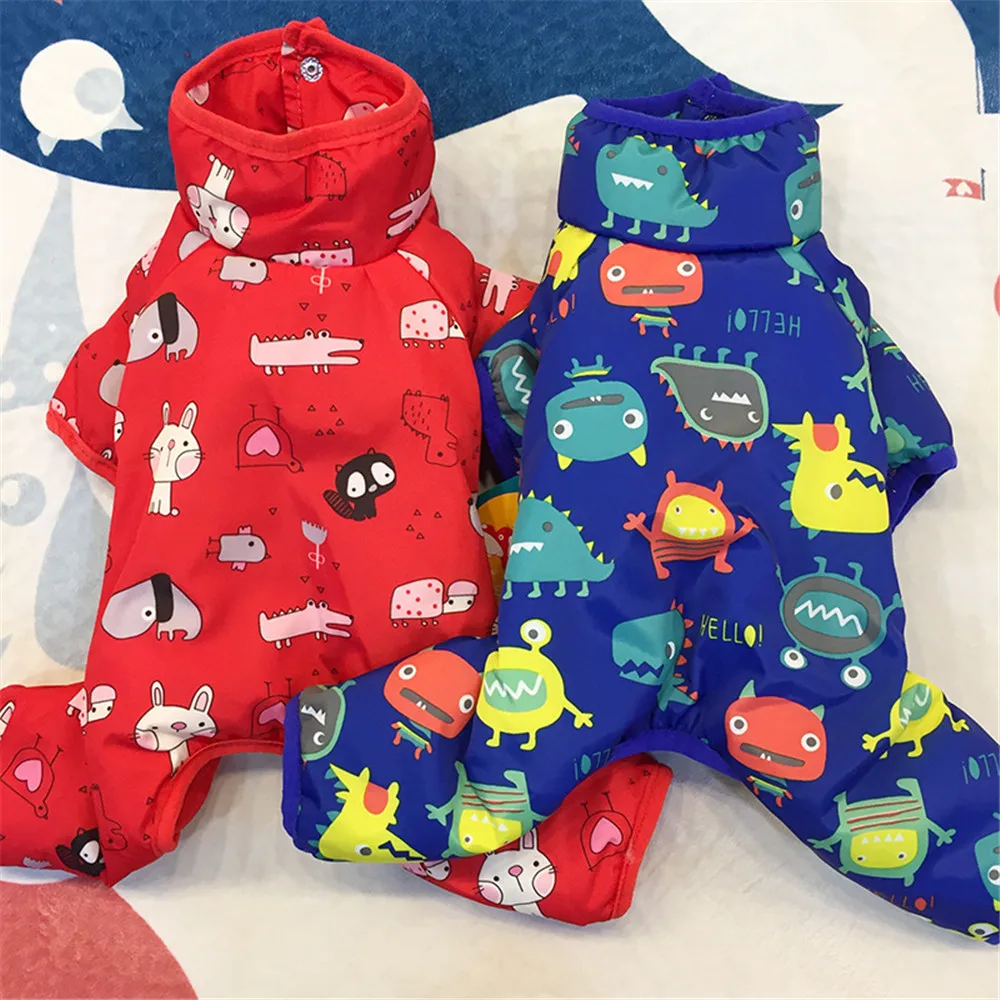 Одежда для домашних животных пальто с рисунком каракули зимняя теплая одежда