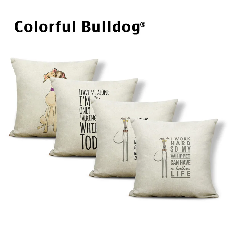 Cute Dog Pillow Case Collar Red Heart Shape Snowflake Christmas Hat Yellow Bone Decorative Dormitory Bed Cushion Cover | Дом и сад