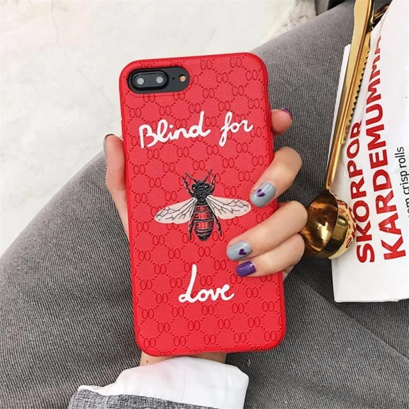 Роскошные Змея пчелы Дизайн чехол для IPhone 6 S 7 8 Plus X Новый силикон 2018 Оригинальный