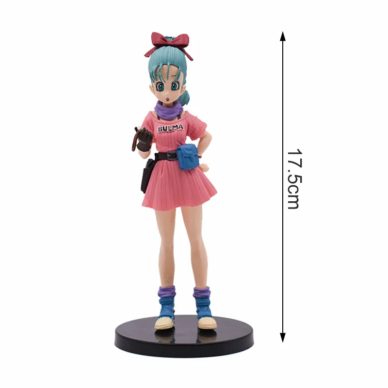 A NO BOX 3 стиля Dragon Ball Z блеск и гламуры Lunchi Ланч Buruma Bulma фигурка экшн ПВХ Коллекционная модель игрушки для детей подарок - Цвет: A NO BOX