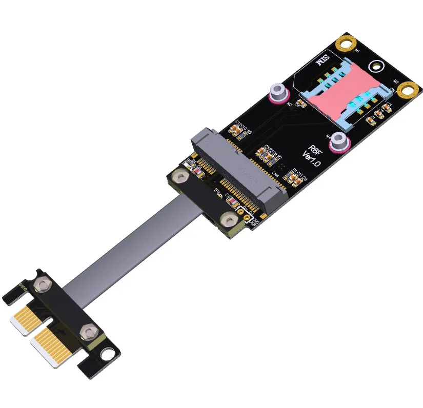 Mini PCIe к PCI e x1 адаптер Riser Card беспроводная сеть Gen3.0 кабель удлинитель mPCIe Express 1x R16SF adt