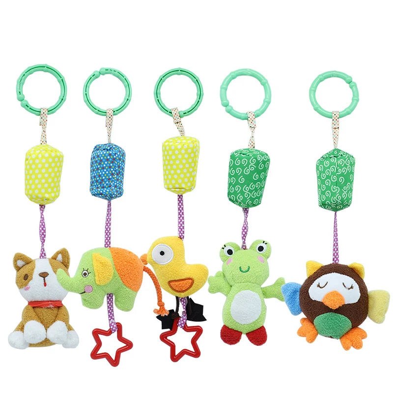 Детские погремушки игрушки милые Мультяшные животные плюшевые Висячие
