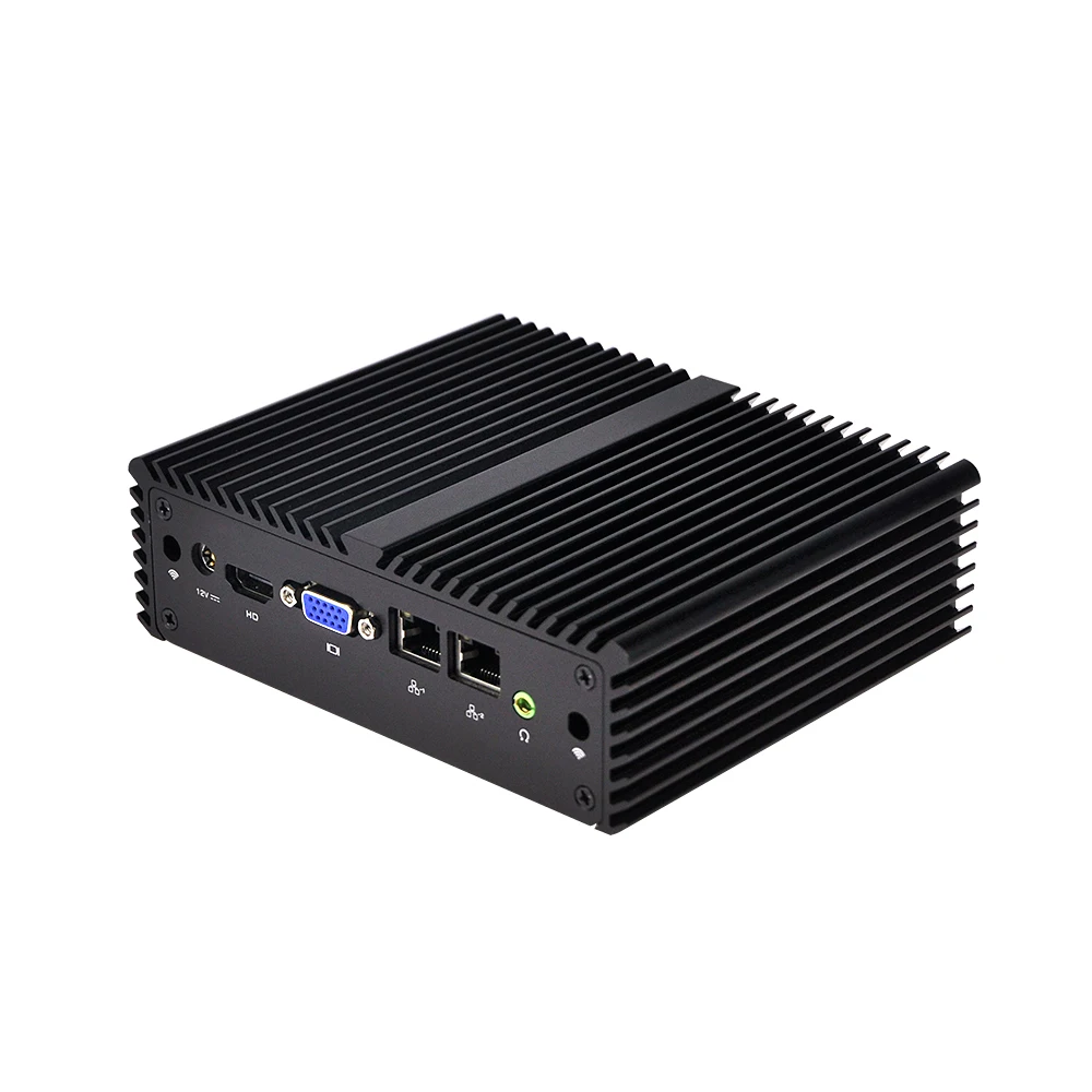 Verkaufen Kansung Mini PC Barebone Mit Nano Itx Bay Trail J1900 Dual Lan Linux Ubuntu Mini Computer Fanless Industrie Mini PC