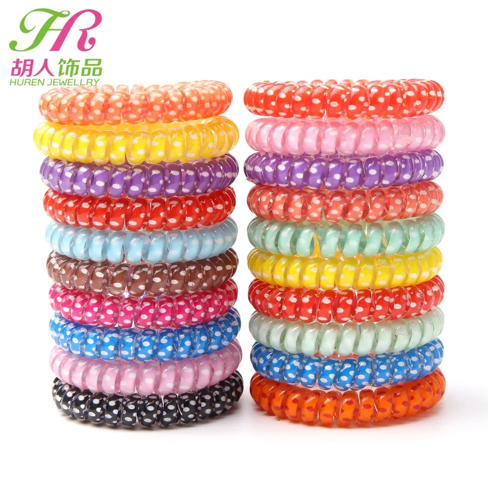 10 шт./партия Разноцветные эластичные резиновые аксессуары для волос телефонных