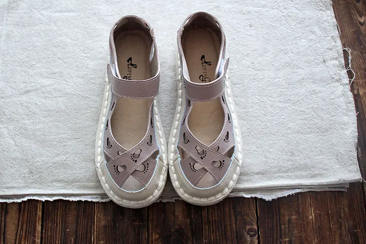 HUIFENGAZURRCS-Милая женская обувь из натуральной кожи ручной работы с мягкой плоской подошвой