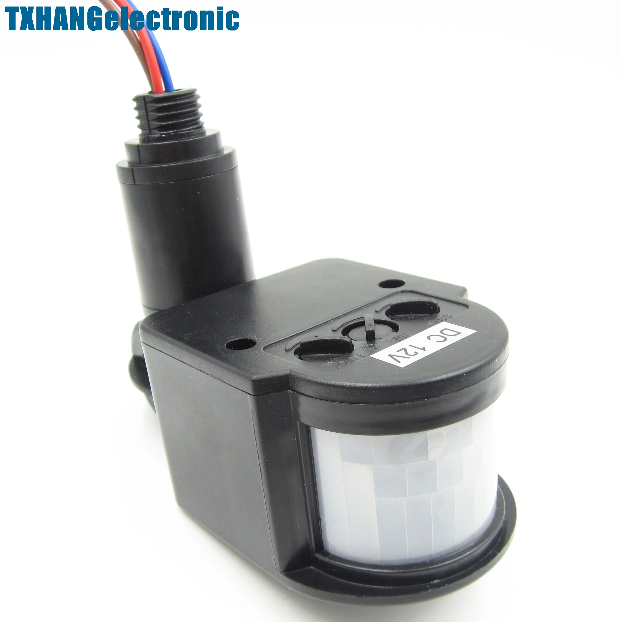 Инфракрасный датчик движения PIR для системы безопасности, 12 В постоянного тока, 12 м, настенный детектор со светодиодной подсветкой RF 140