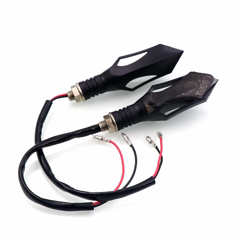12V светодиодный Универсальный мотоциклетный поворотник светильник s Янтарная
