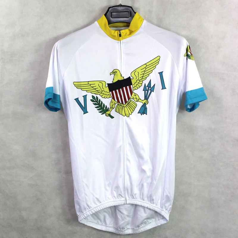 Cycling Racing Clothes Short Sleeve VIRGIN ISLANDS sport clothing hombre Mens Jersey Clothing Bike Shirt | Спорт и развлечения