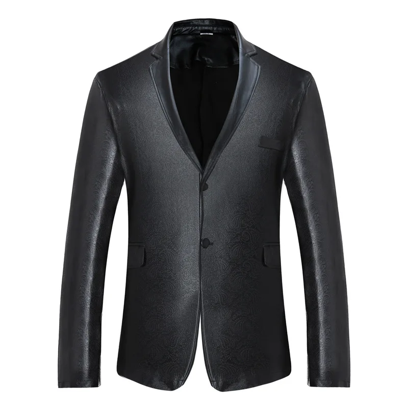 

Men Blazer Slim Fit Nightclub Long Sleeve Solid Color Bright Suit Coat Men Blazer Jacket Spring Autumn Casual Blazer Masculino