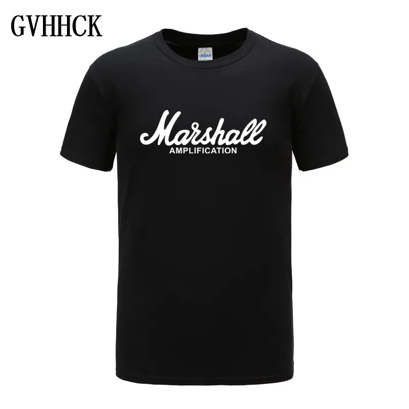 Новая футболка Marshall с логотипом Amps Amplification Guitar Hero Хард Рок кафе музыка Муза топы футболки для мужчин модные футболки