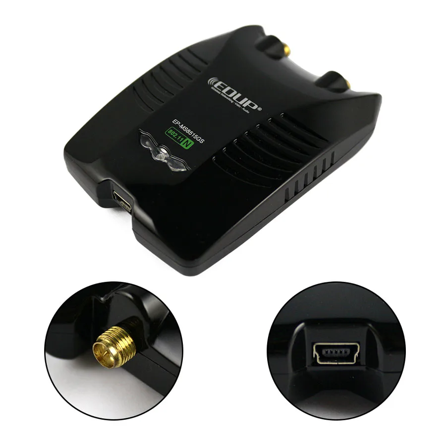 EDUP EP MS8515GS 150 Мбит/с 2 4 ГГц длинный адаптер Diatance Wifi с двойным усилением Hign 6dBi антенны