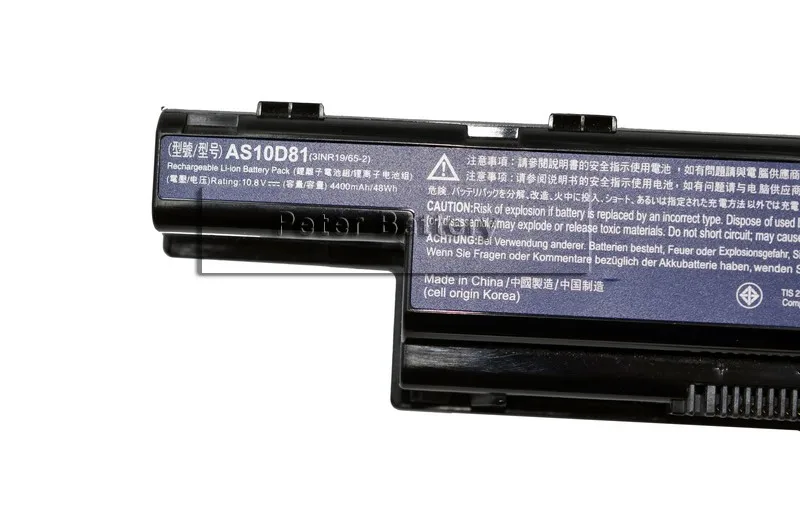 JIGU оригинальный ноутбук Батарея для ноутбука ACER ASPIRE 5742 5742G 5742Z 5749 5750 5750Z 5755 7251 7551 7560