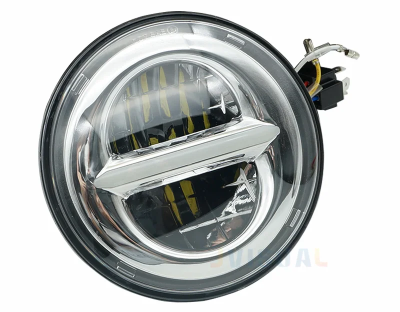 Для Honda Road фара King 7 дюймов LED H4 Белый DRL &quotфары с янтарным поворотом |