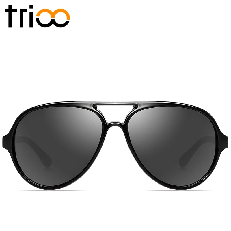 Солнечные очки TRIOO мужские зеркальные модные солнцезащитные аксессуары простые