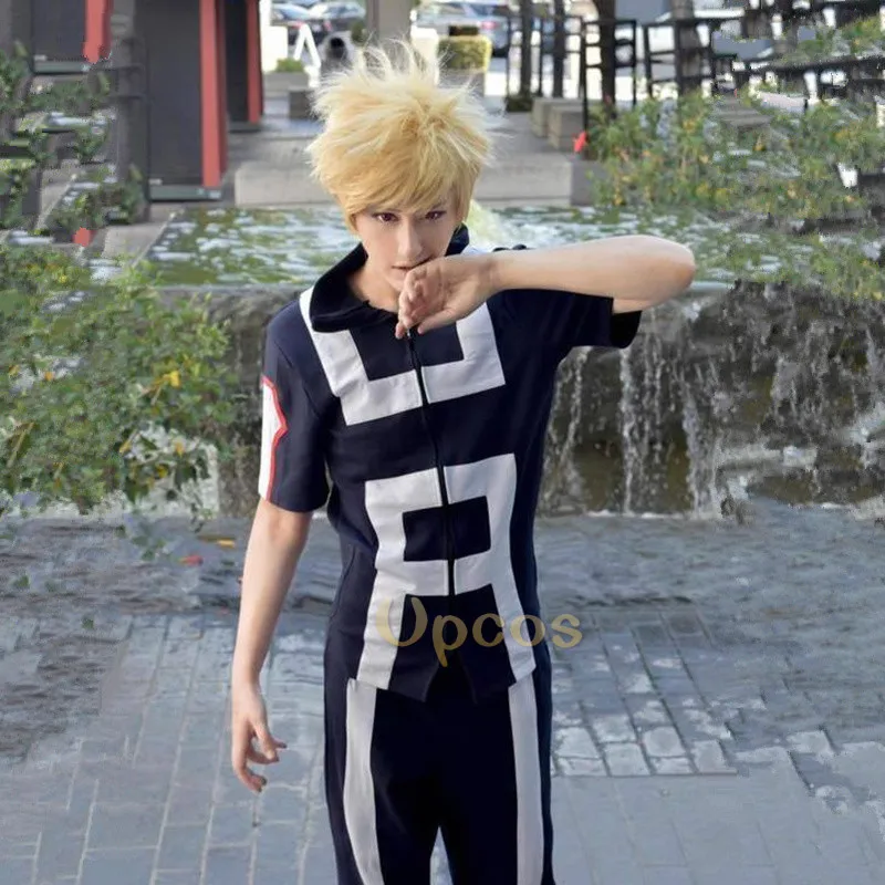 

Boku no Hero Academia bakugou katsuki Todoroki Shoto Yaoyorozu Momo Gym Suit School Uniform My Hero Academia Cosplay Costume