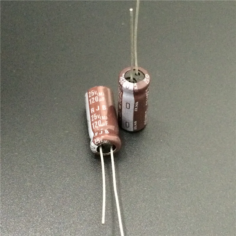 50 шт. 120мкФ 25В ELNA Япония RJB серии 6х15 мм низкое сопротивление 25V120uF аудио
