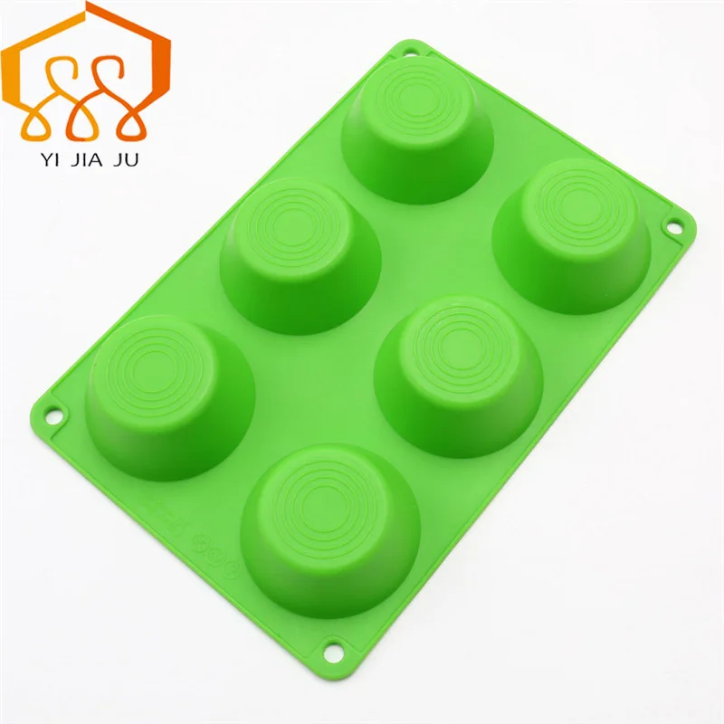 Фотоформа для кексов 6 отверстий|dessert mold|pudding moldmold oven |
