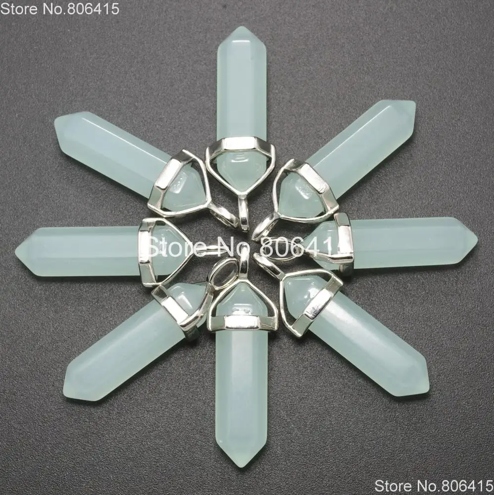 Натуральные небесно-синие шестигранные драгоценные камни кристаллические