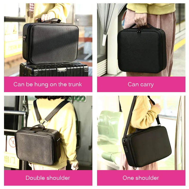 Профессиональный органайзер для макияжа Bolso Mujer косметический чехол путешествий