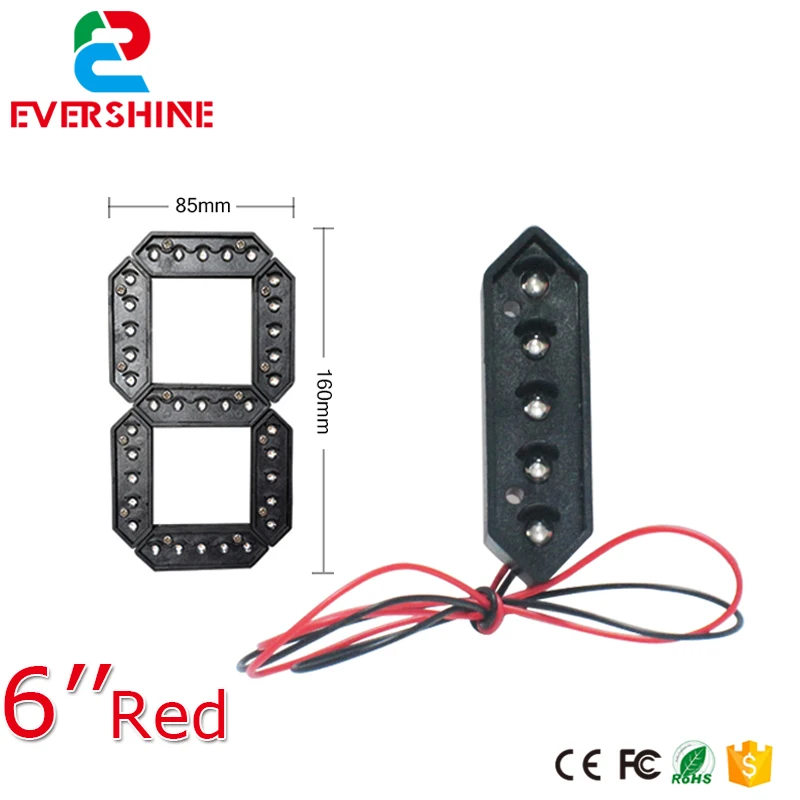 Светодиодный модуль с цифрами 7 дюймов красного цвета|module led|digit led moduleled module |