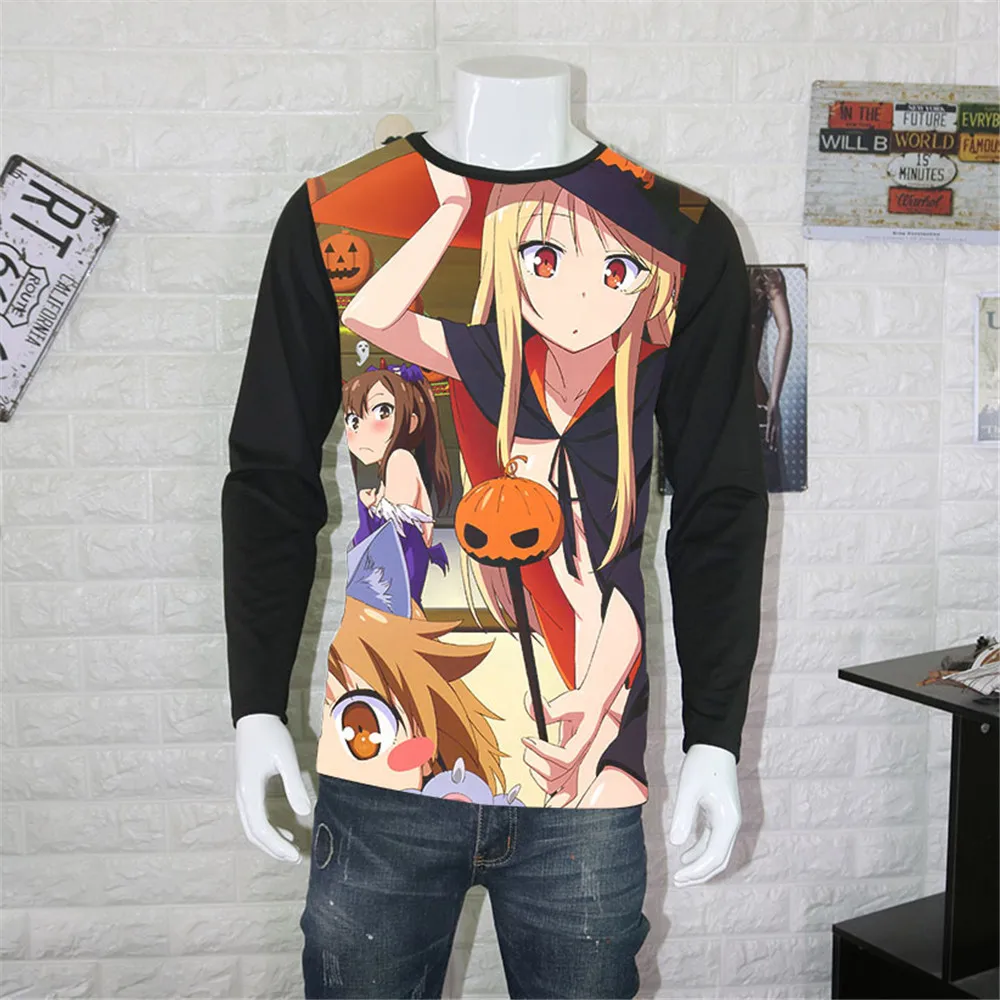 Косплэй аниме унисекс футболки кошечка из футболка Sakurasou sakura Су нет домашних