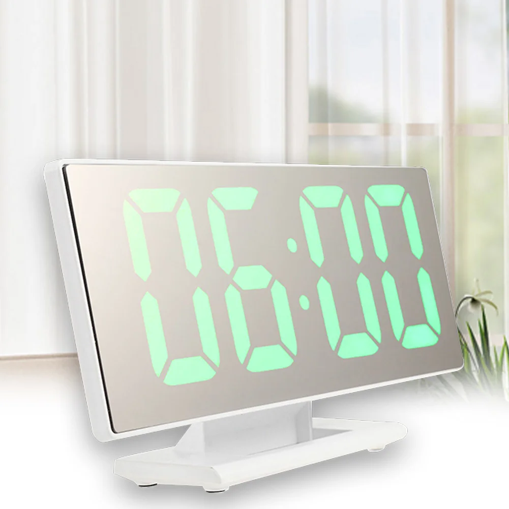 Led Table USB Decor Multifunction Large Screen Mirror Snooze Digital Desktop Alarm Clock | Дом и сад