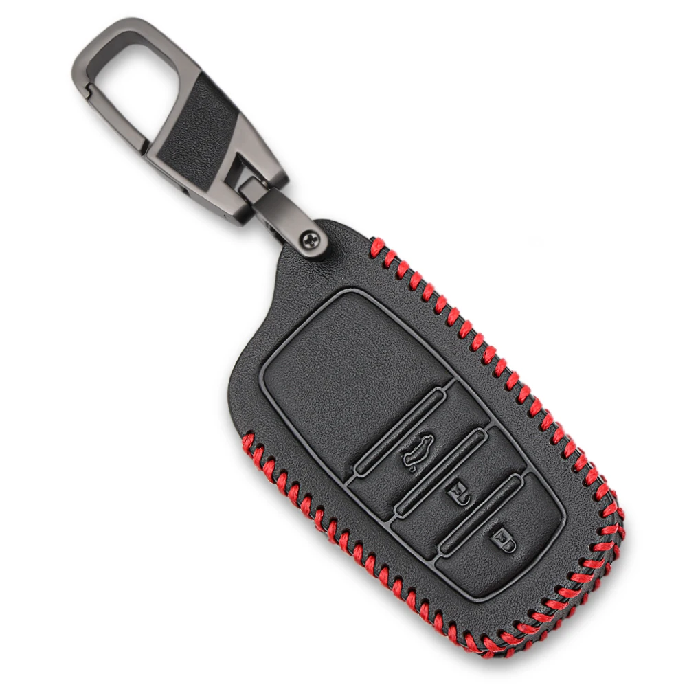 Кожаный чехол для автомобильного ключа Toyota Chr C-hr Land Cruiser 200 Avensis Auris Corolla Smart Keychain Shell