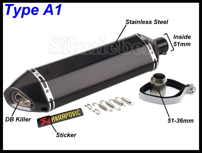 Для Akrapovic NMAX TMAX 530 500 300 универсальный мотоцикл SC проект глушитель выхлопной трубы скутер Escape выхлопной трубы 560 мм длина
