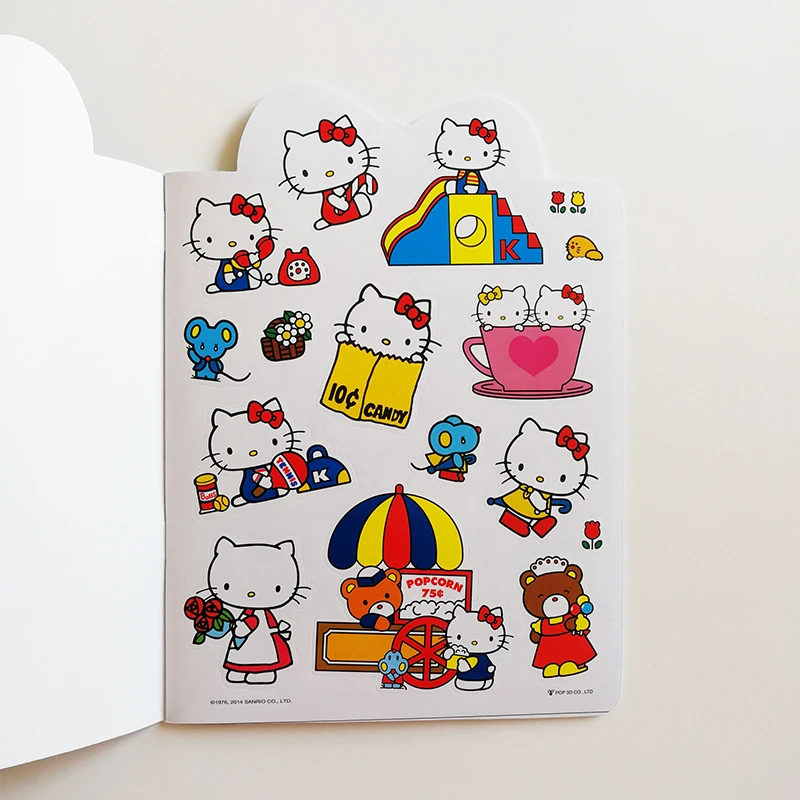 Модные наклейки Hello Kitty полный набор из 5 книг для маленьких детей/детей веселые