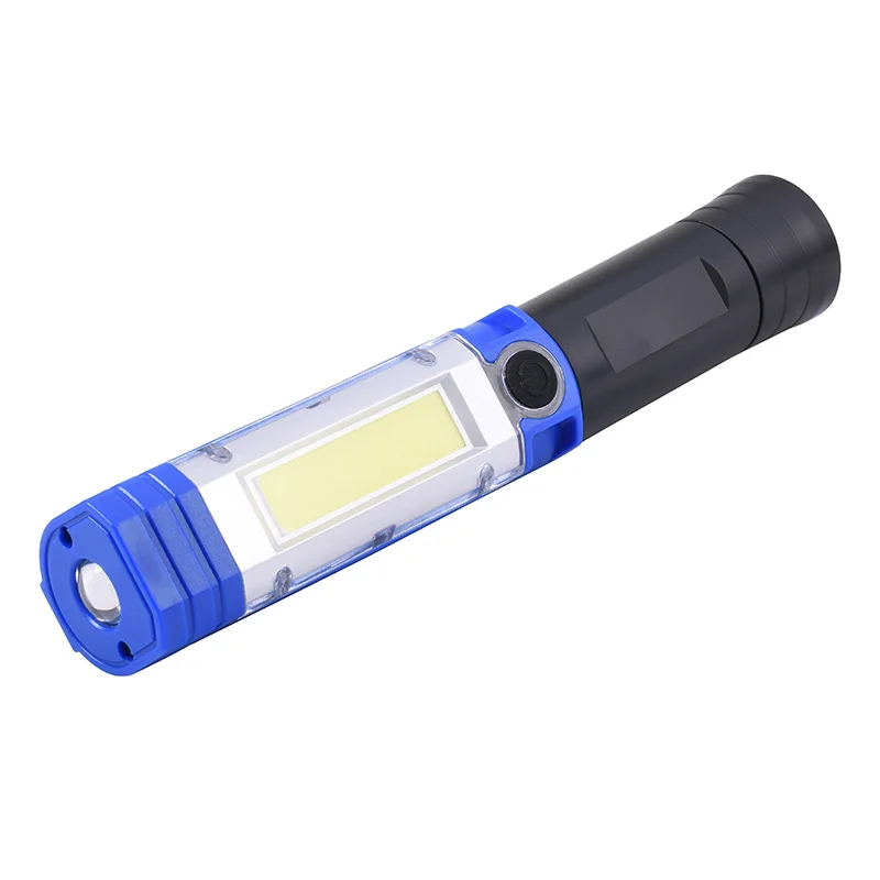 blue no battery Сова светодиодный рабочий светильник cob ручная работа светильник 3* AA батарея с зажимом 4 режима Магнитная флэш светильник с красным светильник предупреждение светильник - Испускаемый цвет: blue no battery