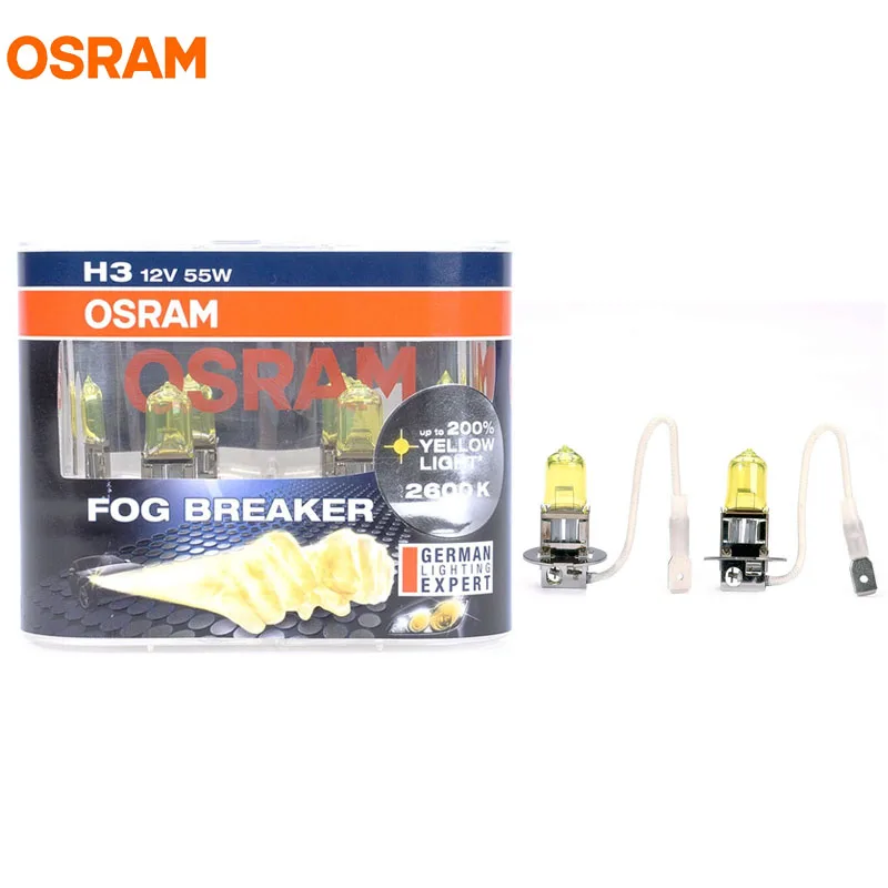 OSRAM туман выключатель 2600 К H1 H3 H4 H7 H8 H11 H16 9005 9006 12 В автомобилей галогенные фары